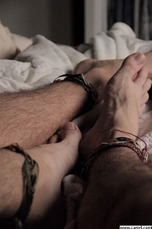 Foot gay male mud